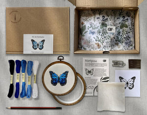 Kit de bordado mariposa